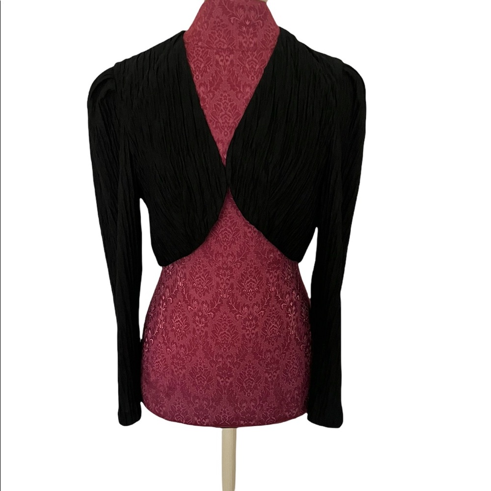 David Rose Bolero Shrug Black Sz 8